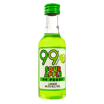 99 Brand Sour Apple Fruit Liqueur 99 - 50ML - Front