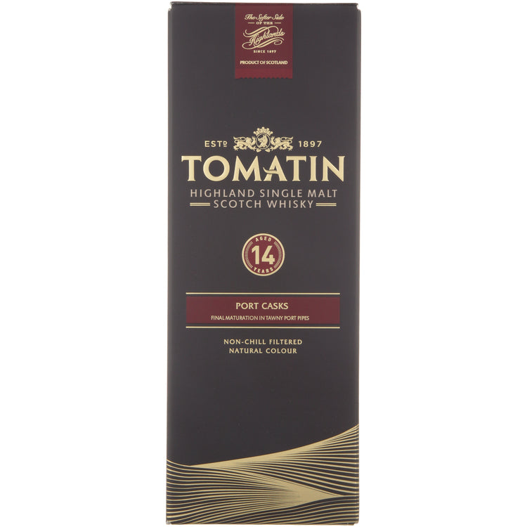 Tomatin Single Malt Scotch Port Casks 14 Yr 92 - 750ML - Front