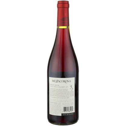 Mezzacorona Pinot Noir Vigneti Delle Dolomiti - 750ML - Back
