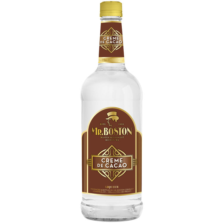 Mr. Boston Creme De Cacao White 30 - 1.0L - Front