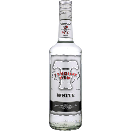 Tanduay White Rum 80 - 750ML - Front