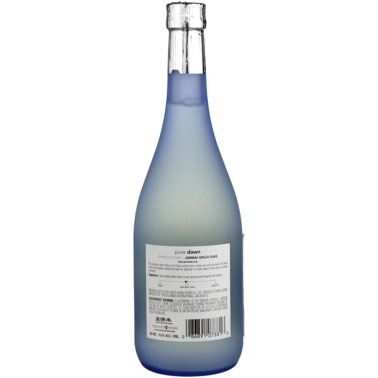 Shimizu No Mai Junmai Ginjo Sake Pure Dawn - 720ML - Back