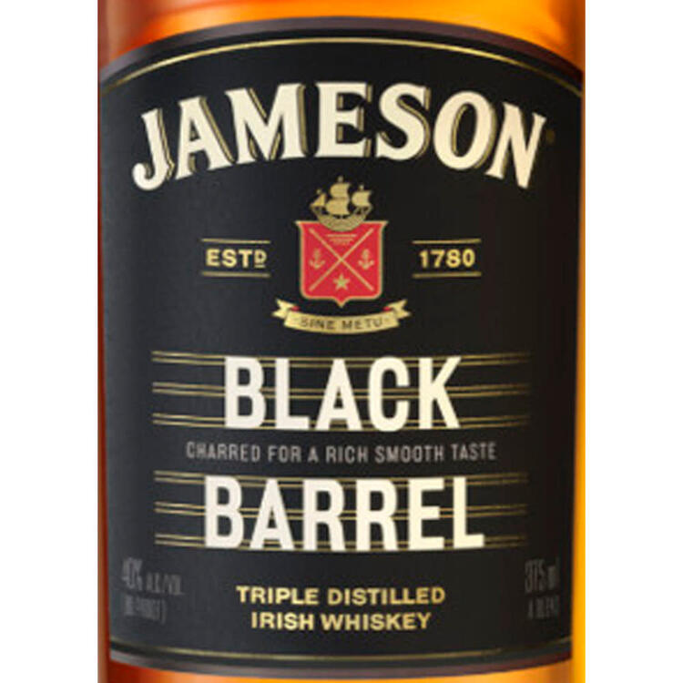 Jameson Blended Irish Whiskey Black Barrel Select Reserve Single Disti - 375ML - Front Label