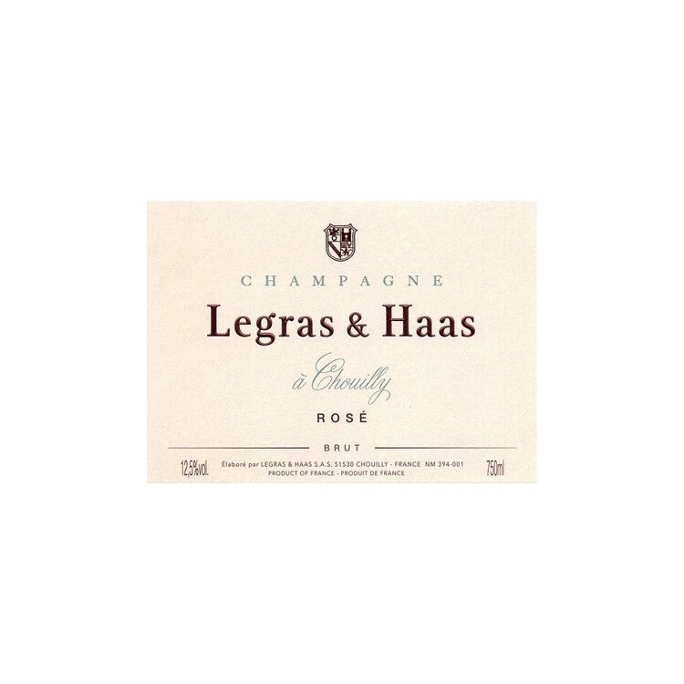Legras & Haas Champagne Brut Rose - 1.5L - Front Label
