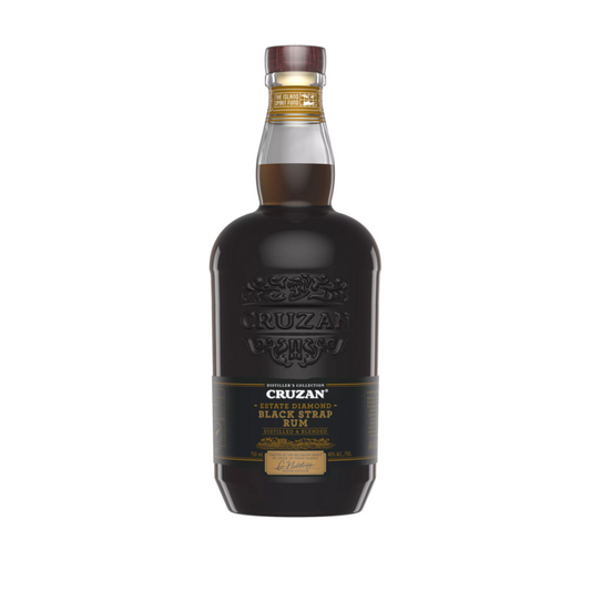 Cruzan Dark Rum Black Strap Estate Diamond 80 - 750ML - Front