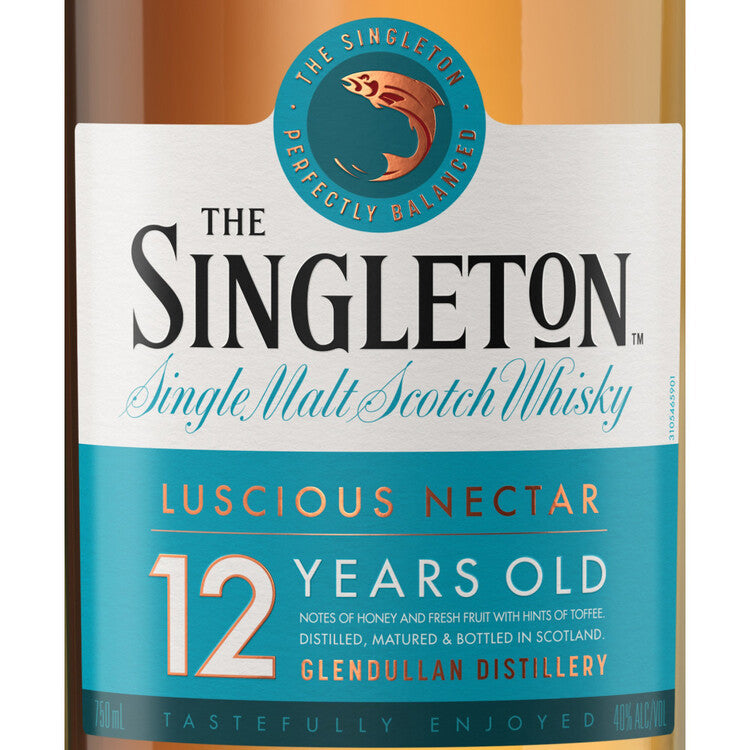 The Singleton Of Glendullan Single Malt Scotch 12 Yr 80 - 750ML - Front Label