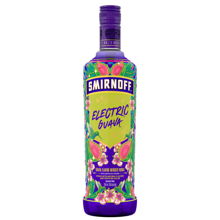 Smirnoff Electric Guava Flavored Vodka 50 - 750ML - Front