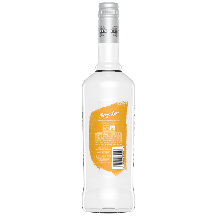 Cruzan Mango Flavored Rum 42 - 750ML - Back