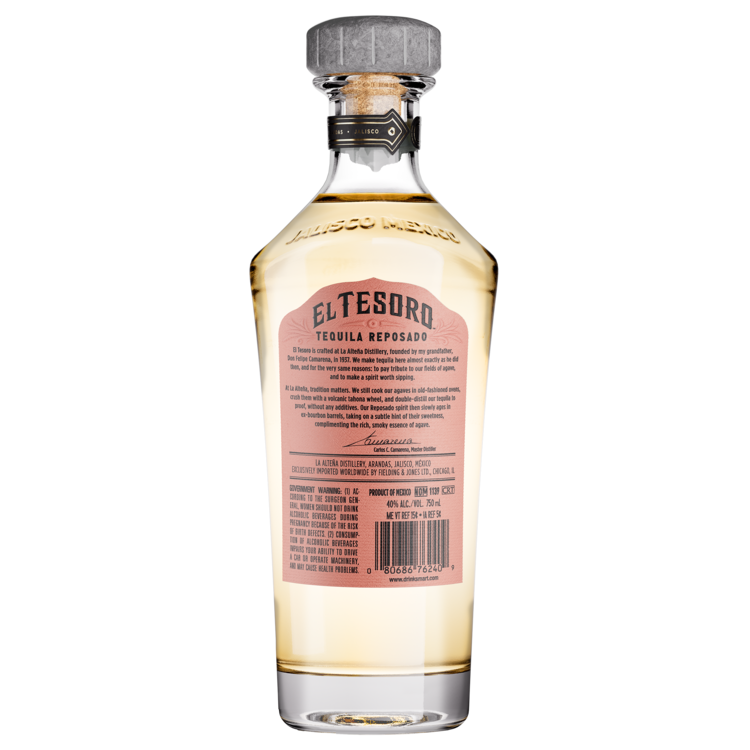 El Tesoro Tequila Reposado 80 - 750ML
