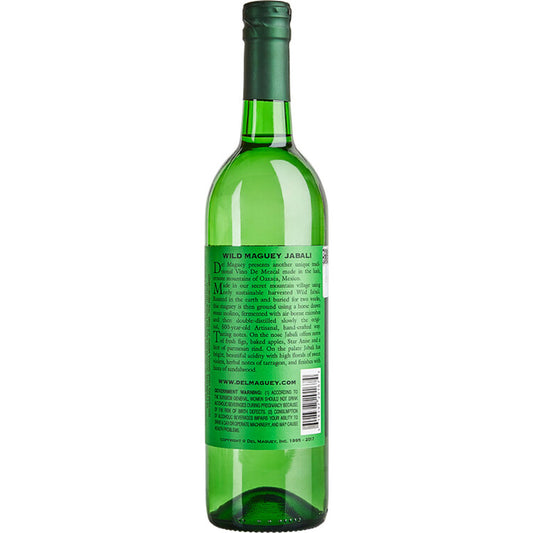Del Maguey Mezcal Single Village Wild Maguey Jabali 94 - 750ML - Back