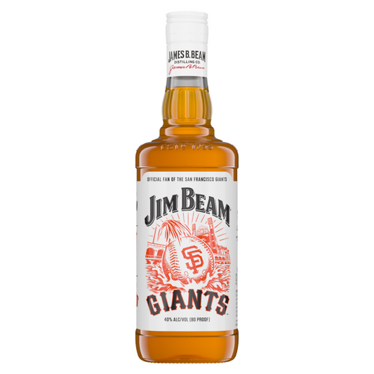 Jim Beam Straight Bourbon White Label San Francisco Giants 4 Yr 80 - 750ML