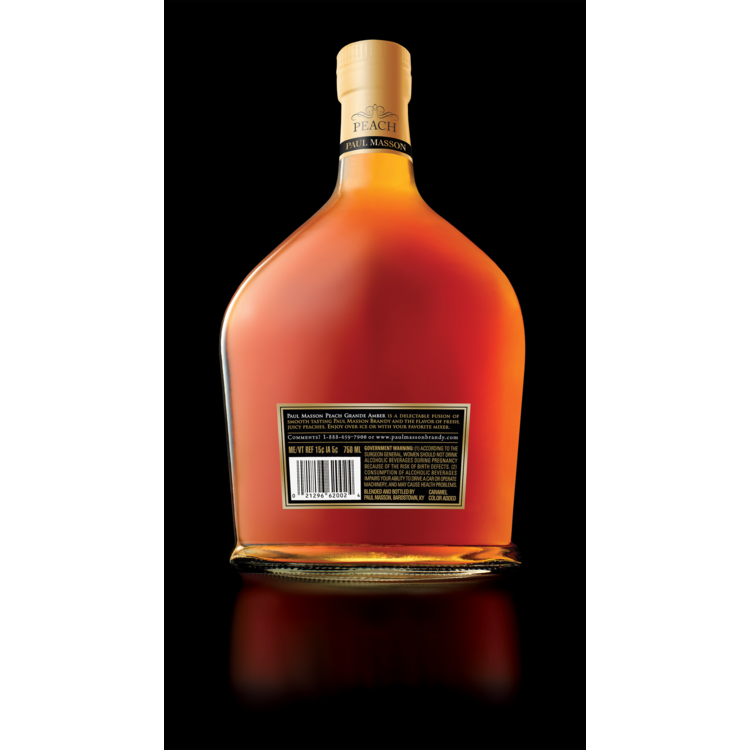 Paul Masson Peach Flavored Brandy Grande Amber 54 - 750ML