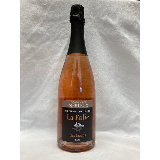 Domaine De Nerleux Cremant De Loire Rose La Folie De Loups - 750ML - Front