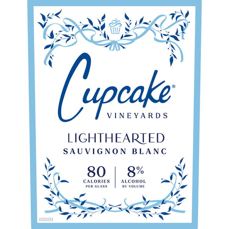 Cupcake Sauvignon Blanc Light Hearted 80 Calories Per 5 Oz California - 750ML - Front Label