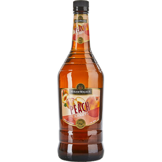 Hiram Walker Peach Schnapps 30 - 1.0L - Front