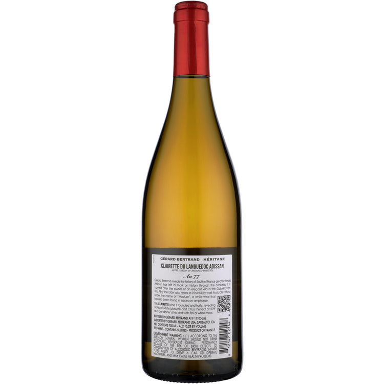Gerard Bertrand Clairette Du Languedoc Adissan An 77 Heritage 2021 - 750ML