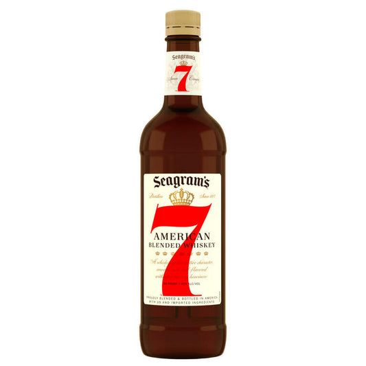 Seagram's Blended American Whiskey 7 Crown 80 - 1.0L - Front