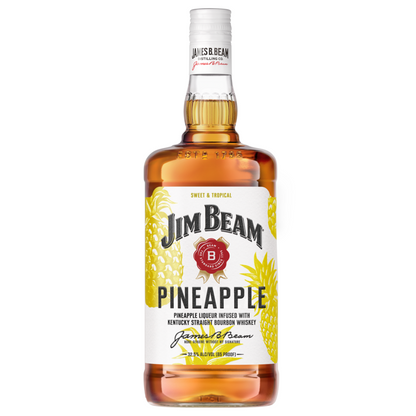 Jim Beam Pineapple Liqueur Infused With Bourbon Flavored Whiskey 65 - 1.75L - Front