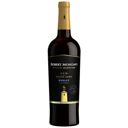 Robert Mondavi Private Selection Merlot Aged In Rum Barrels Monterey C - 750ML - Front