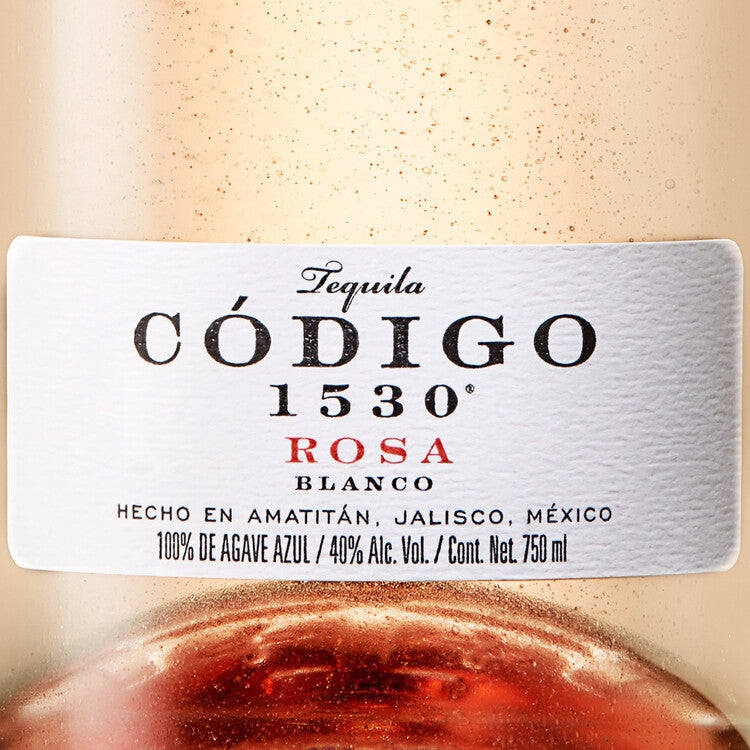 Codigo 1530 Tequila Blanco Rosa 80 - 750ML - Front Label