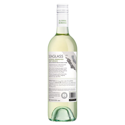 Seaglass Pinot Grigio Alcohol Removed Monterey County - 750ML - Back