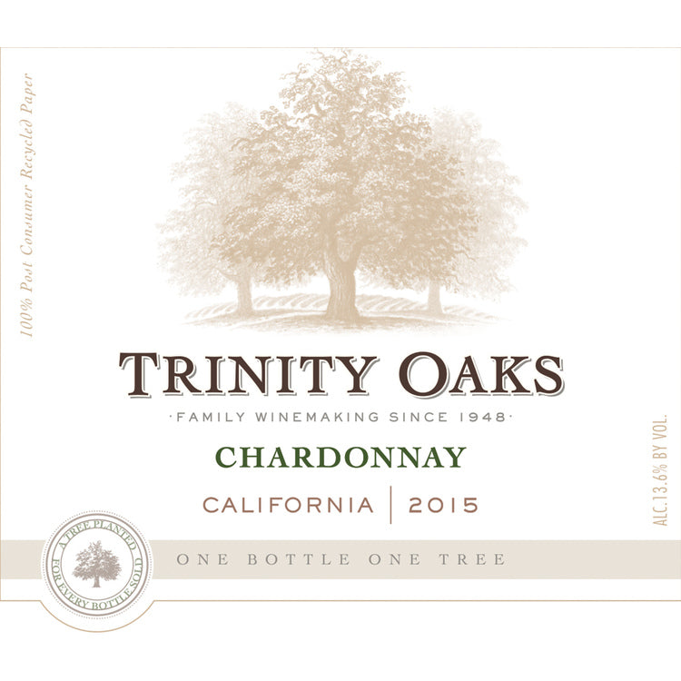 Trinity Oaks Chardonnay California - 750ML - Front Label