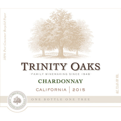 Trinity Oaks Chardonnay California - 750ML - Front Label