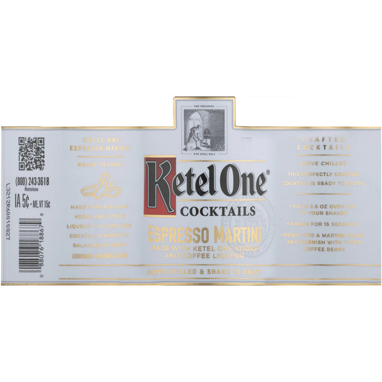 Ketel One Cocktail Espresso Martini Collection 40.2 - 750ML - Front Label