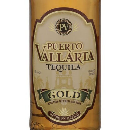 Puerto Vallarta Tequila Gold 80 - 50ML - Front Label