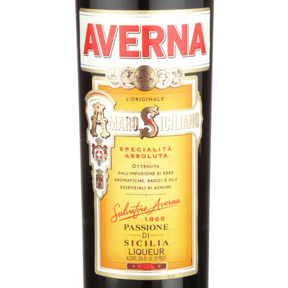 Averna Siciliano Amaro Liqueur 58 - 750ML - Front Label