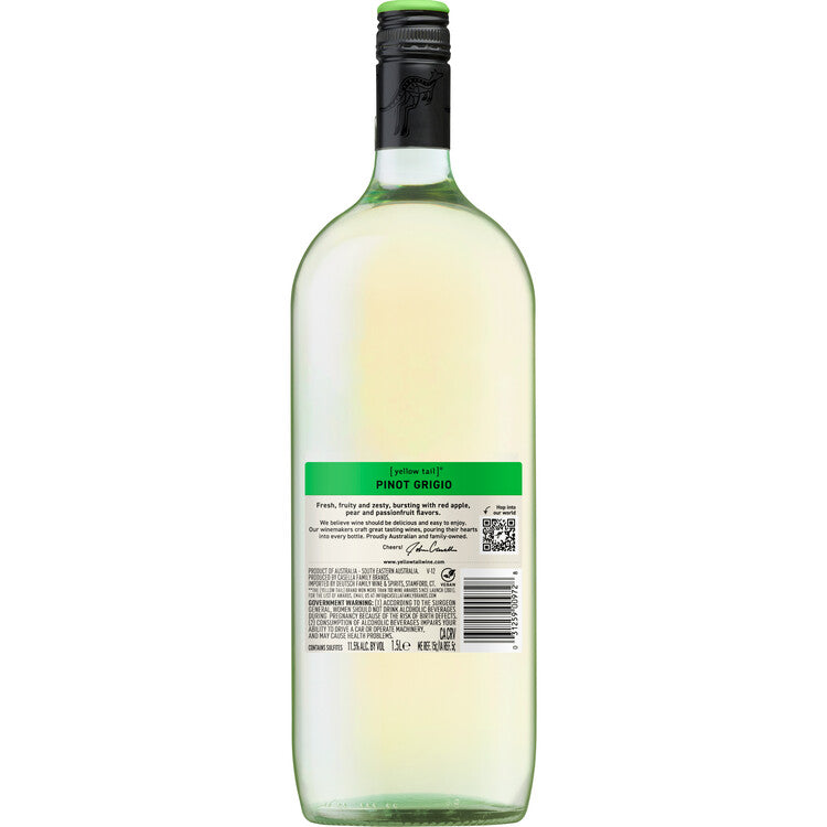 Yellow Tail Pinot Grigio South Eastern Australia - 1.5L - Back