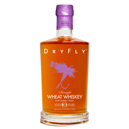 Dry Fly Wheat Whiskey Port Barrel Finish 3 Yr 90 - 750ML - Front