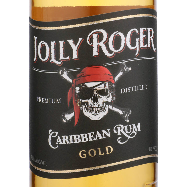 Jolly Roger Gold Rum 80 - 750ML - Front Label