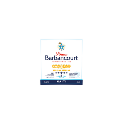 Rhum Barbancourt Aged Rum Reserve Speciale Five Star 8 Yr 86 - 750ML - Front Label
