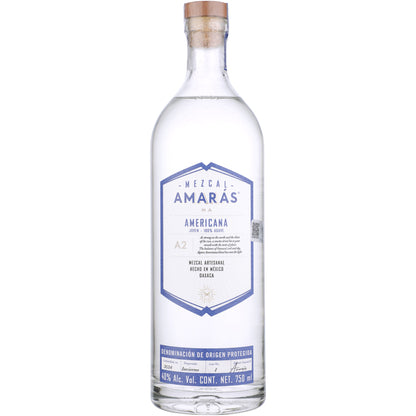 Amaras Mezcal Artesanal Ma Joven Americana A2 80 - 750ML - Front