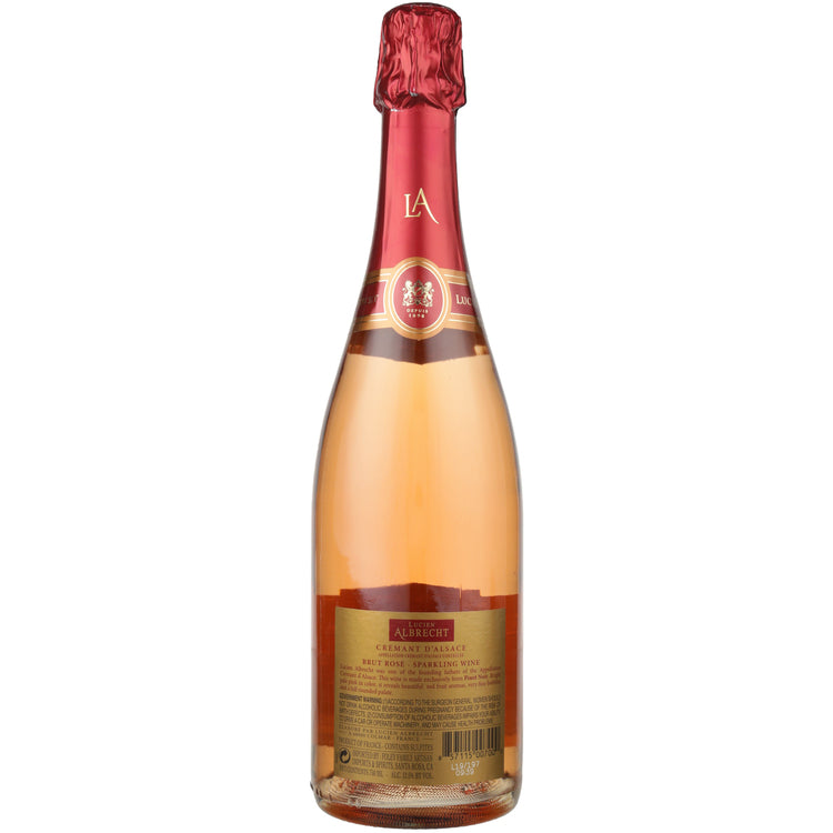 Lucien Albrecht Cremant D'Alsace Brut Rose - 750ML - Back