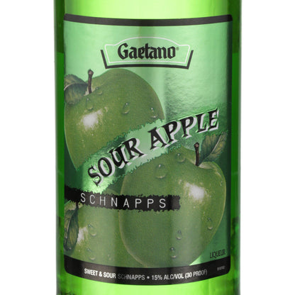Gaetano Sour Apple Schnapps 30 - 1.0L - Front Label
