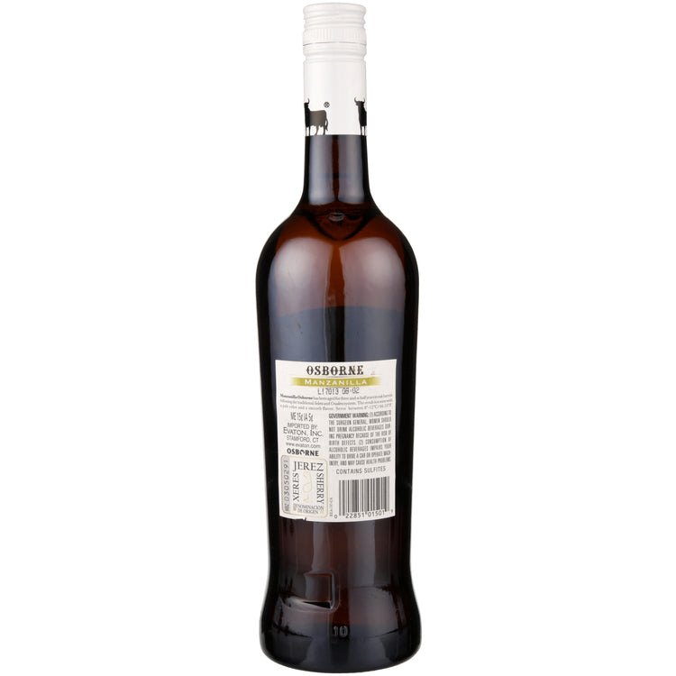 Osborne Sherry Manzanilla - 750ML - Back