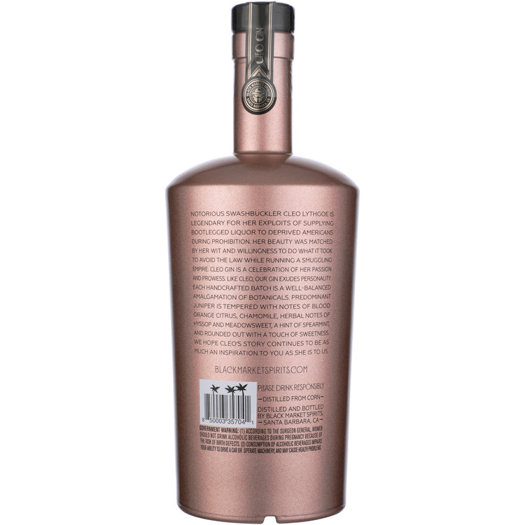 Cleo Gin 92 - 1.0L - Back