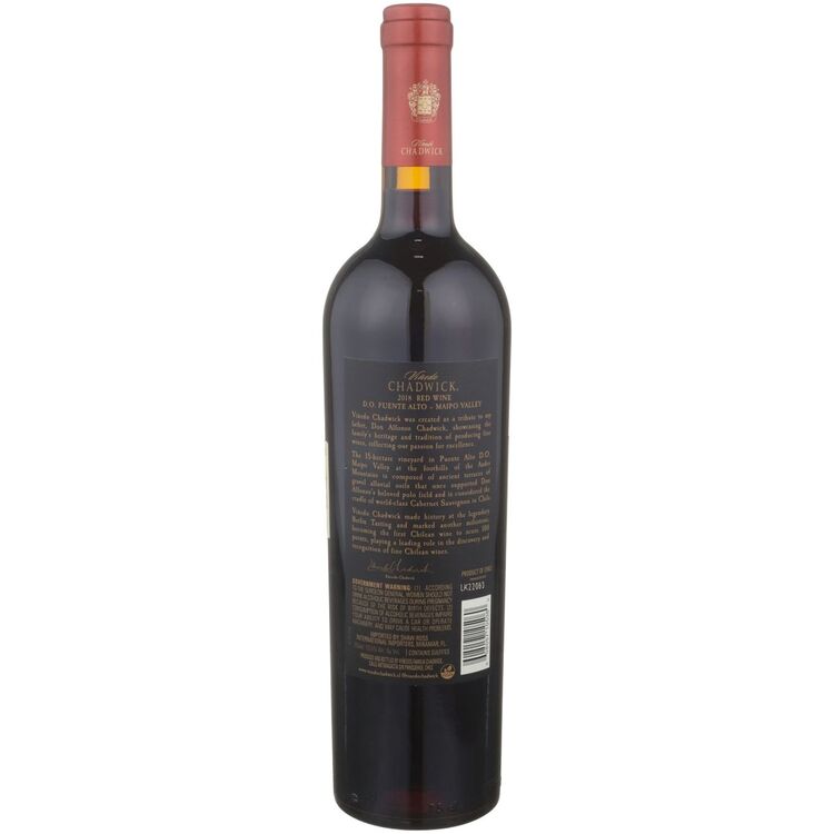 Vinedo Chadwick Cabernet Sauvignon Puente Alto 2018 - 750ML