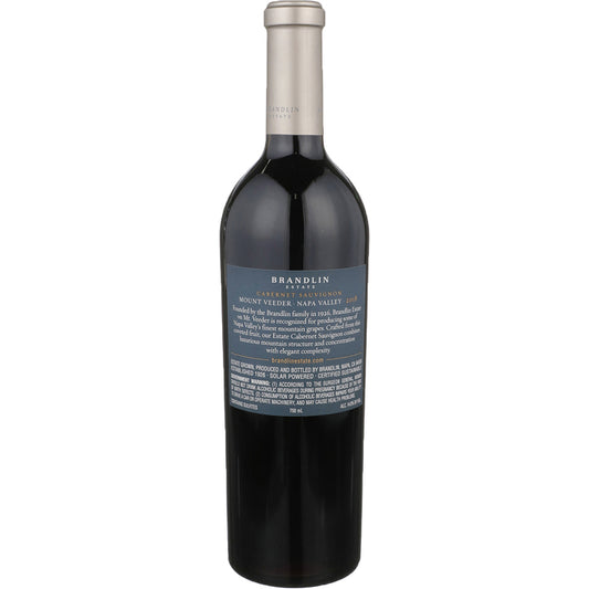 Brandlin Cabernet Sauvignon Brandlin Vineyard Mount Veeder 2019 - 750ML - Back