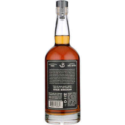 Binghams Bourbon Straight Bourbon Black 5 Yr 90 - 750ML - Back