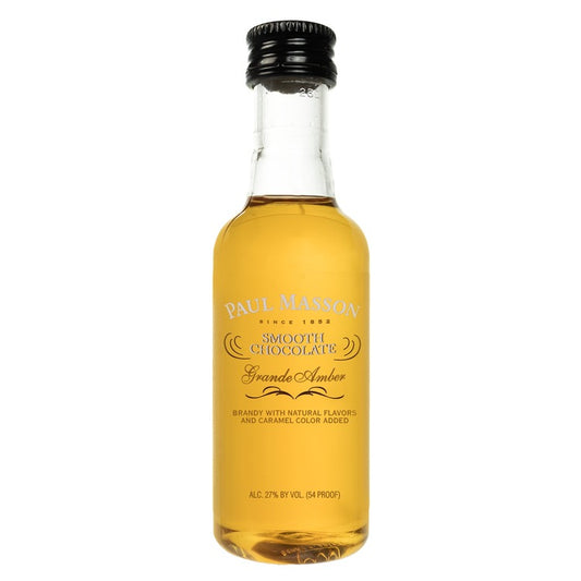 Paul Masson Smooth Chocolate Flavored Brandy Grande Amber 54 - 50ML - Front