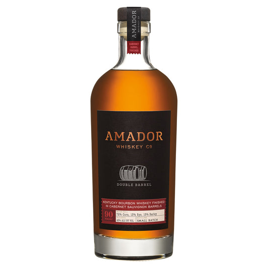 Amador Whiskey Co. Bourbon Double Barrel Cabernet Barrel Finished 90 - 750ML - Front