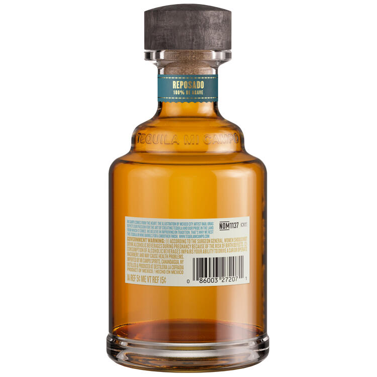 Mi Campo Tequila Reposado 80 - 375ML - Back