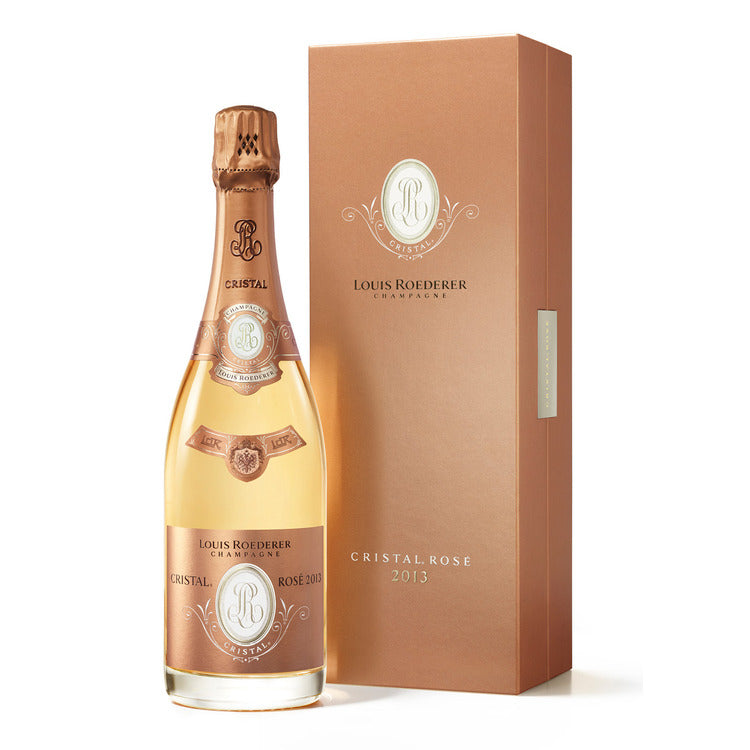Louis Roederer Champagne Brut Rose Cristal 2013 W/ Deluxe Gift Box - 1.5L - Front