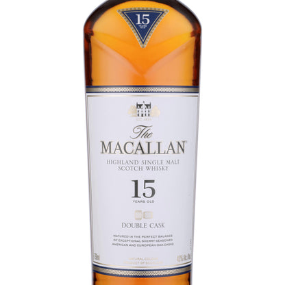 The Macallan Single Malt Scotch Double Cask 15 Yr 86 - 750ML - Front Label