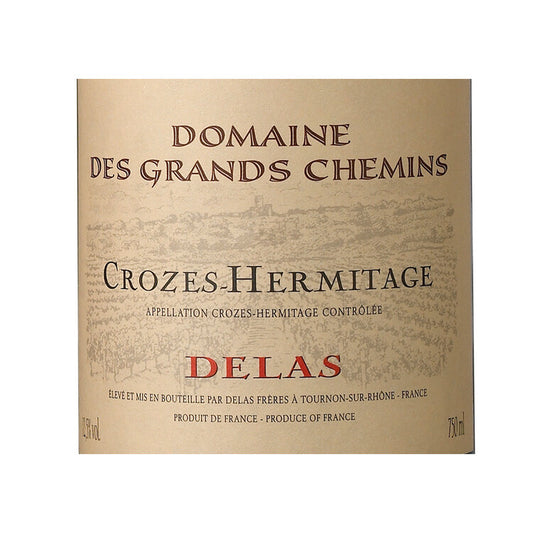 Delas Crozes Hermitage Domaine Des Grands Chemins 2022 - 750ML - Front Label