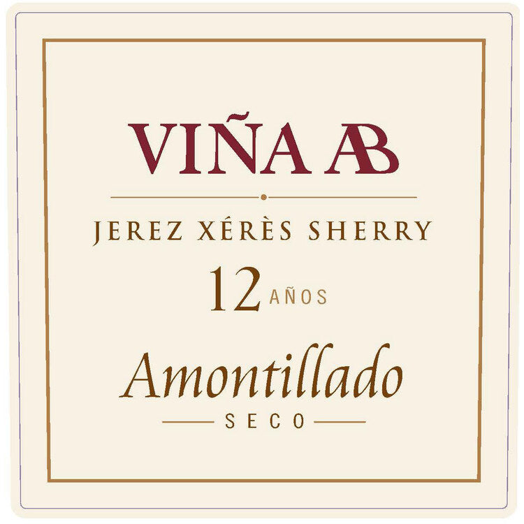 Vina Ab Sherry Amontilado Fino - 375ML - Front Label