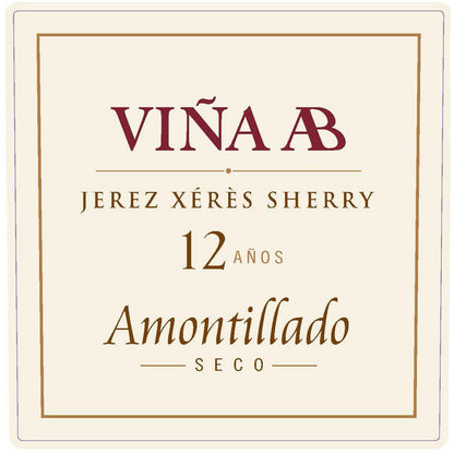Vina Ab Sherry Amontilado Fino - 375ML - Front Label